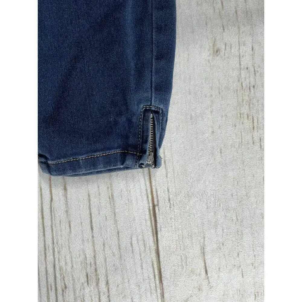 Makers of True Originals Jeans Size 30 Blue Skinny Ankle Zip Dark Wash FLAW